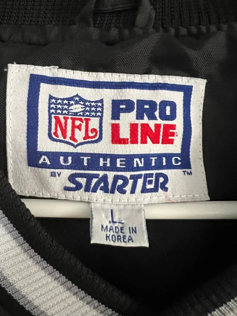 Vintage Starter Pro Line Oakland Raiders Black Pullover Jacket. SIZE LARGE. - Picture 2 of 7